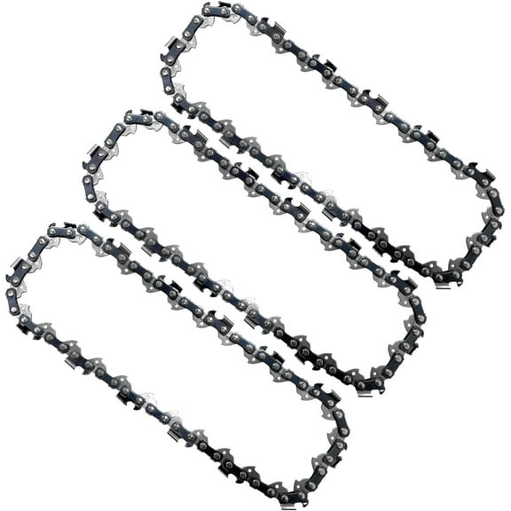 Opuladuo 3PC 6-inch Chainsaw Chain for Milwaukee 10-4 M2527 Fuel, Replacement Chain for Craftsman CMCCSL20D12-621