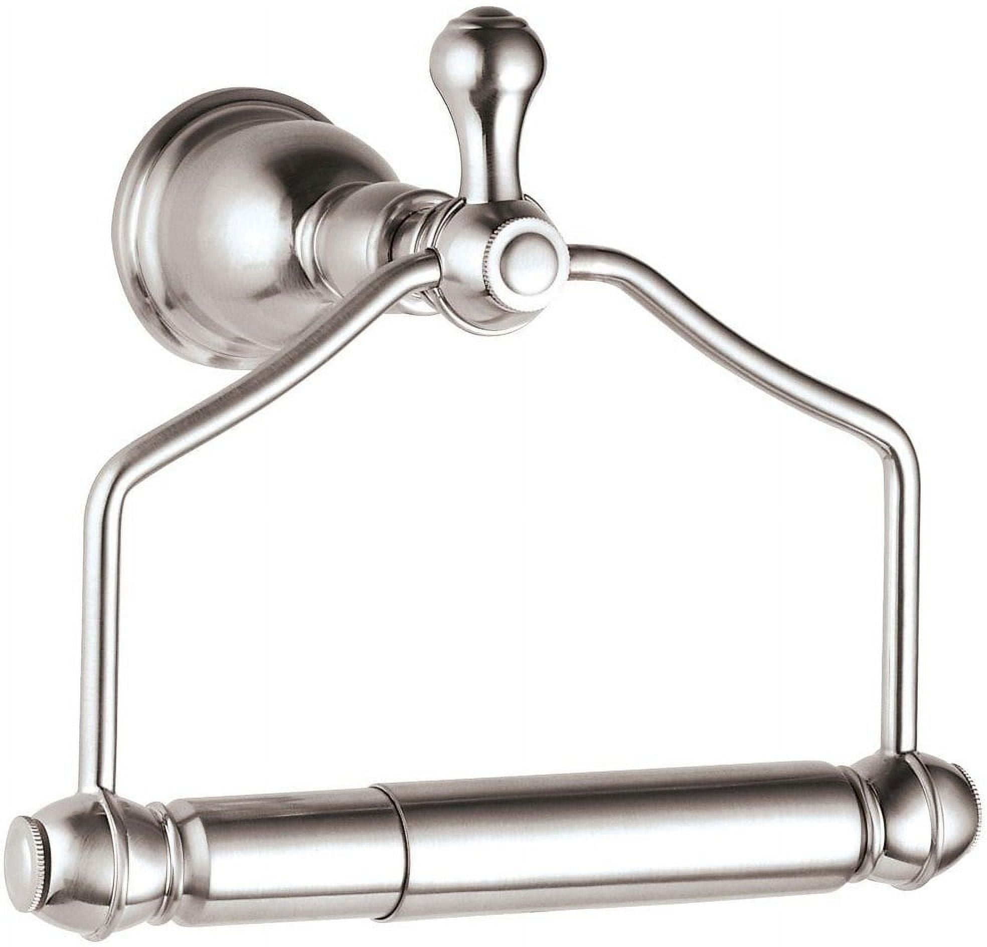 Opulence Single Post Toilet Paper Holder in Brushed Nickel
