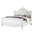 thumbnail image 1 of Opulence Traditional Style King Bed Made With Wood in Pearl White, 1 of 6