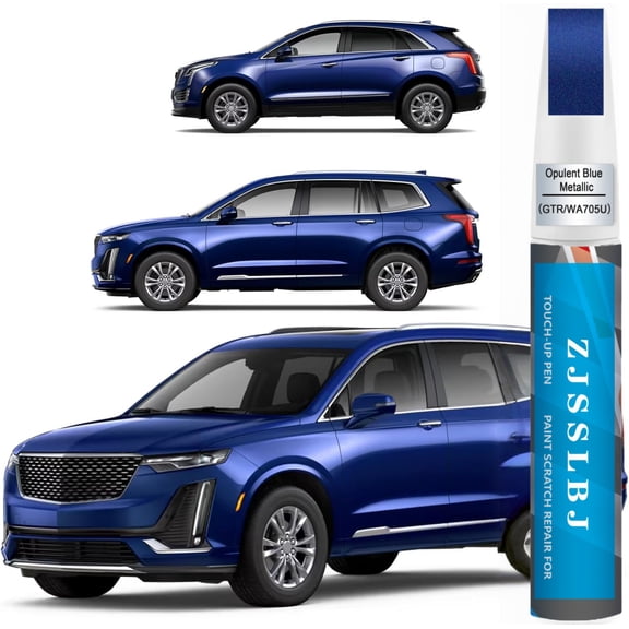 Opulent Blue Metallic(GTR/WA705U) Touch up Paint for Cadillac, Quick & Easy Fix for Car Scratches, 2 in 1 Car Touch up Paint with Pen Tip and Brush