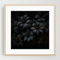 thumbnail image 1 of Opulent Flower Reverie Dark Mood - Painting Floral Flowers Nature Botanical Oak Framed Wall Art Print 12 x 12 inches, 1 of 8