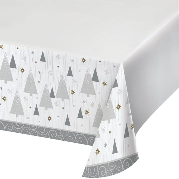 Opulent Reindeer Plastic Tablecover 54" x102"  (1 count)