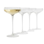 Opulent Rounded Coupe Cocktail Glasses, Set of 4