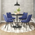 thumbnail image 1 of Opus Dining Table Black Dining Table, Modern Style, Faux Wood MDF round shape tabletop, Steel, Indoor Dining, 1 of 12