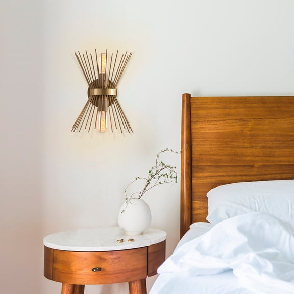 Opviq , Kirpi , Gold Wall Lamp