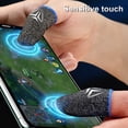 thumbnail image 1 of Opvise 1 Pair Finger Covers Universal Breathable Ultra-thin Game Controller Fingertips Sleeves Thumb Gloves for Gamer, 1 of 8