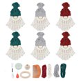 thumbnail image 1 of Opvise 1 Set Christmas Gnome Pendant DIY Macrame Gnome Kit Xmas Tree Hanging Ornament for Festive Decoration for Christmas E, 1 of 8