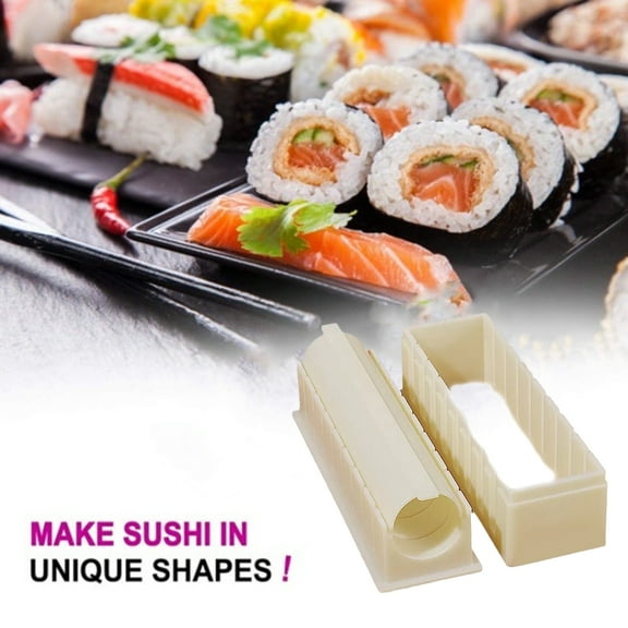 Opvise 1 Set Sushi Mold Durable Convenient Sushi Making Tool Versatile DIY Sushi Mold Kits for Home Kitchen Love Heart