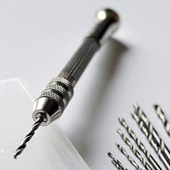Opvise 10Pcs/Set Twist Drill Bits Small High Toughness Good Efficiency Assorted Twist Drilling Bit Kit for Art Making