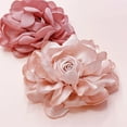 thumbnail image 1 of Opvise 10cm Rose Fabric Flower Accessory Women Versatile Corsage Hair Clip Suit Lapel Clothing Bags DIY Corsage Light Green, 1 of 8
