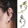 thumbnail image 1 of Opvise 1Pc Ear Rings Durable Perfect Gift Convenient Carved Earrings Cuff Clips for Women, 1 of 7