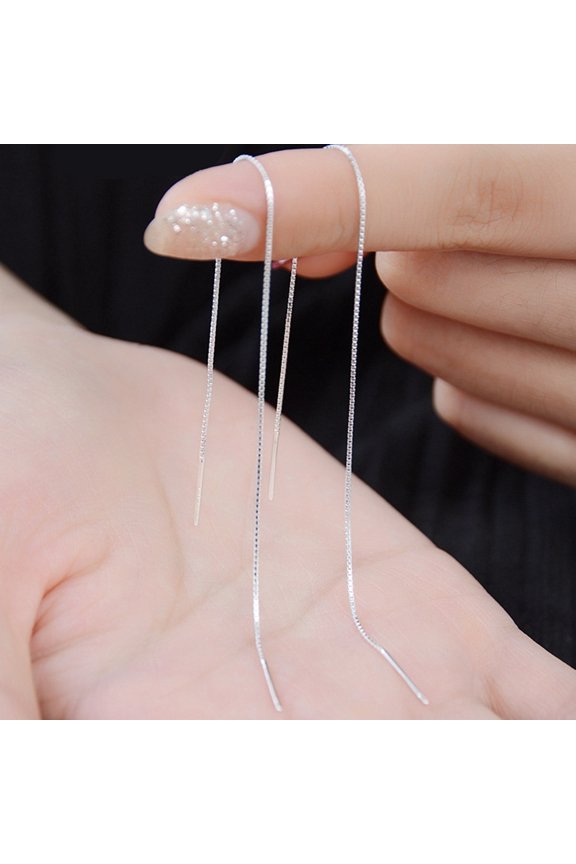 1Pc Fashion Women Long Linear Chain Dangle Ear Line Threader Earring Jewelry