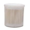 thumbnail image 1 of Opvise 200Pcs Sharp Round Spiral Head Cotton Swabs Ear Picks Cosmetics Cleaning Sticks Black, 1 of 5