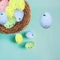 thumbnail image 1 of Opvise 20Pcs/Bag Artificial Bird Egg Comfortable Touch Create Atmosphere Realistic DIY Foam Happy Easter Colorful Faux Pigeon Egg Home Decor Green, 1 of 8
