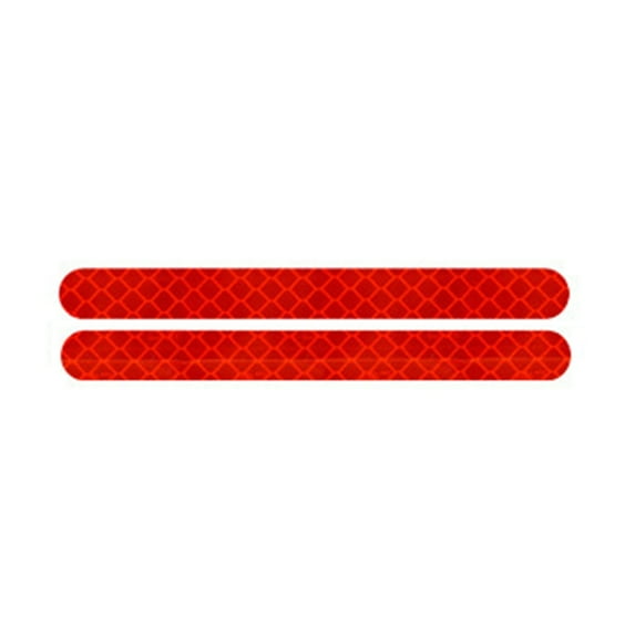 Opvise 2Pcs Car Reflector Rearview Mirror Reflective Sticker Truck Vehicle Strip Tape