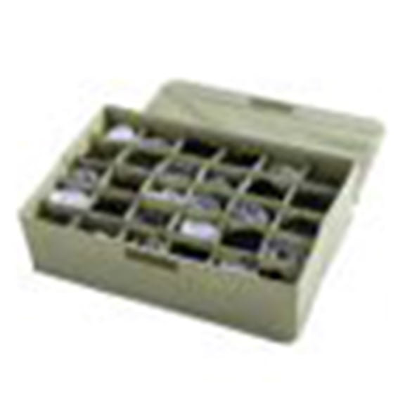 Opvise 30 Grids Ties Socks Underwear Divider Wardrobe Organizer Storage Box with Lid Grey