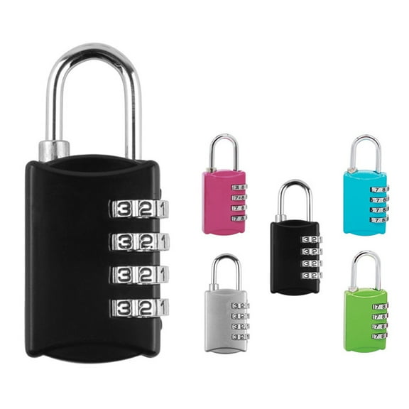 Opvise 4 Digits Combination Secure Coded Lock Travel Luggage Suitcase Password Padlock Rose Gold