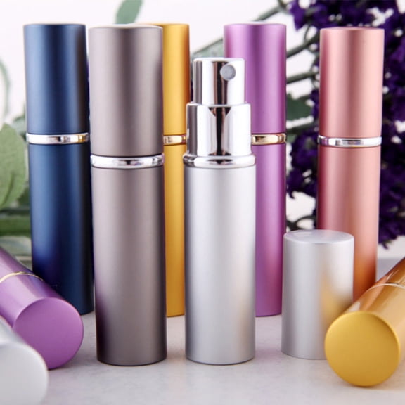 Opvise 5 ml Travel Portable Mini Refillable Perfume Atomizer Empty Glass Spray Bottle Gold
