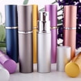 thumbnail image 1 of Opvise 5 ml Travel Portable Mini Refillable Perfume Atomizer Empty Glass Spray Bottle Silver, 1 of 8
