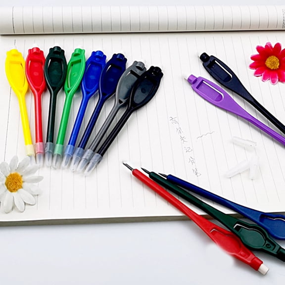 Opvise 5Pcs Golf Score Tool with Eraser Durable Comfortable Grip Effortless Environmental Protection Recording Accessory Golf Scoring 2H Marker Pen for Golf