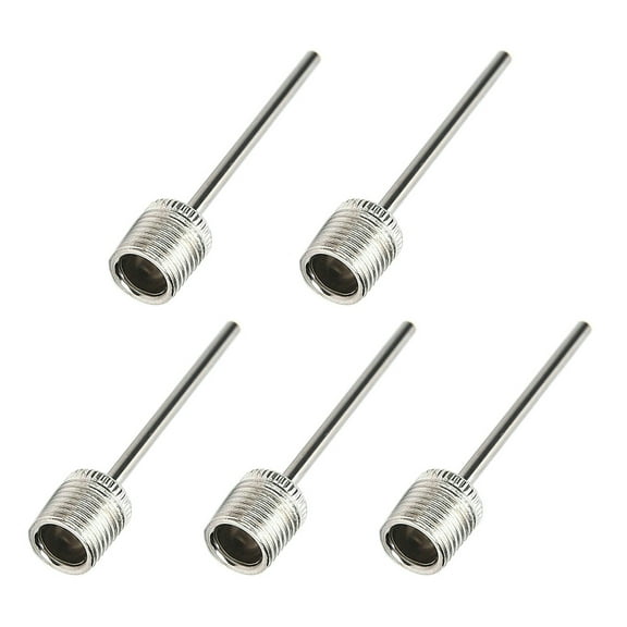 Opvise 5Pcs US Type Metal Inflator Ball Needles Pin for Basketball Soccer Football