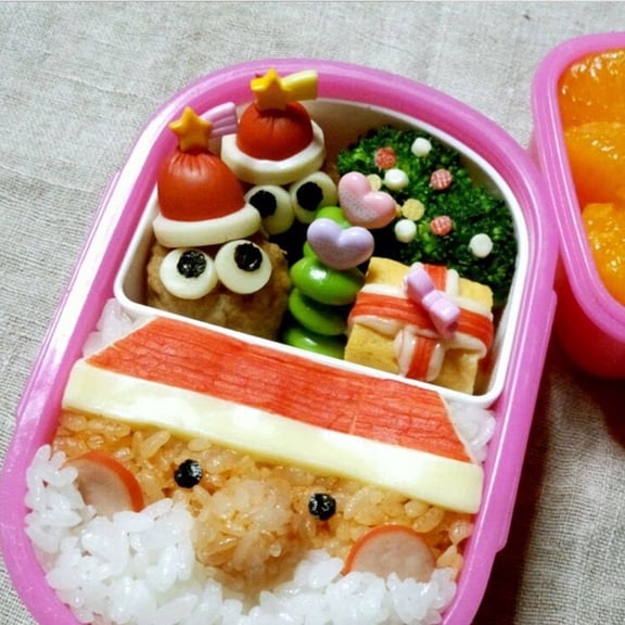 Opvise 8Pcs/Set Fruit Fork Anti-slip Cartoon Random Color Strawberry Button Shaped Bento Stick for Kids Random Color