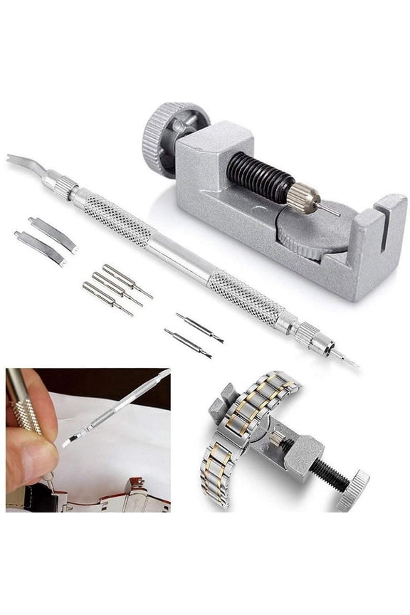 9Pcs/Set Metal Adjustable Watch Band Link Remover Pin Wrist Strap Repair Tool