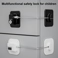 thumbnail image 1 of Opvise Adhesive Refrigerator Child Safety Lock - No Drill Installation, Strong Adhesive Base, One-Hand Operation, Universal Design for Cabinets, Dishwashers & Smooth Surfaces, 1 of 8