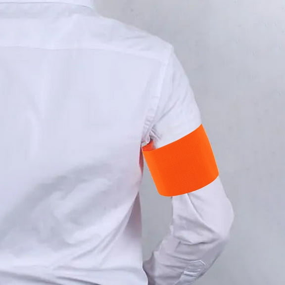 Opvise Adult Squad Armbands Highly Elasticity Non-slip Adjustable Good Visibility Football Training Team Sports Football Armband Sports Supply Blue