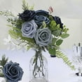 thumbnail image 1 of Opvise Artificial Flowers with Flexible Wire Stems for DIY Wedding Bouquets, Centerpieces, Home Decor - Realistic PE Foam Roses, 25cm Stems, Vibrant Colors & Green Leaves, 1 of 8