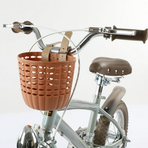 Opvise Bike Front Basket Storage Box Large Capacity Strong Load-bearing Universal Easy to Install Bicycle Basket with Adjustable Straps