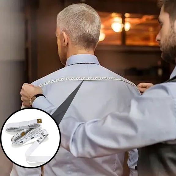 Opvise Body Measuring Ruler High Precision Wear Resistant Carry Easily Bend Freely Wide Application Measure Circumference PVC Double Scale Soft Measuring Tape Tailor Ruler Home Supplies White