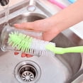 thumbnail image 1 of Opvise Bottle Cup Dish Pot Cleaning Washing Long Brush Cleaner Kitchen Accessories Green, 1 of 8
