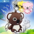 thumbnail image 1 of Opvise Cartoon Koala LED Sound Keyring Car Key Chain Handbag Hanging Decor Gift Toy, 1 of 5