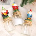 thumbnail image 1 of Opvise Christmas Candy Jar Clear Glass Jar with Lid Resin Gnome Santa Statue Mini Snack Jar for Kitchen Table Tiered Tray Decoration Party Supplies C, 1 of 7