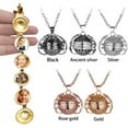 thumbnail image 1 of Opvise Creative Retro Multilayer Wing Round 4 Photos Pictures Box Locket Necklace Gift, 1 of 8