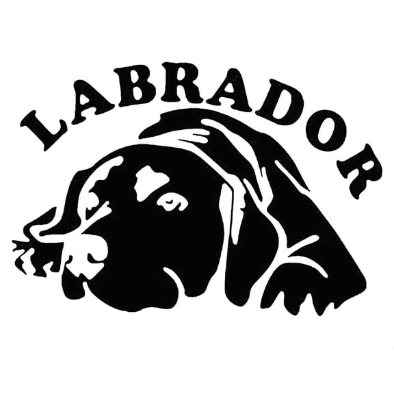 Opvise Cute Labrador Dog Car Vehicle Body Window Reflective Decals Sticker Decoration