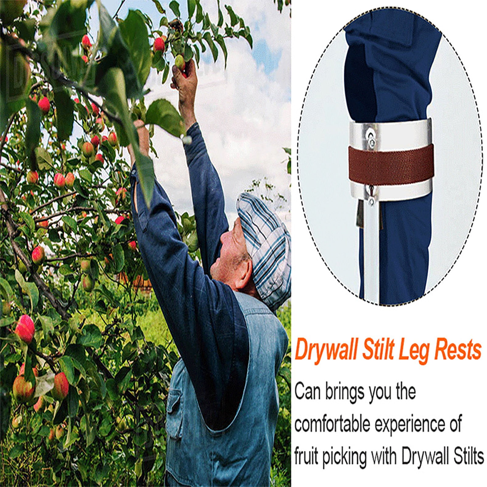 Opvise Drywall Stilt Replacement Accessories Stilt Kit Rustproof