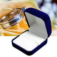 thumbnail image 1 of Opvise Fashion Velvet Engagement Jewelry Ring Box Earring Pendant Display Holder Case, 1 of 8