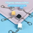 thumbnail image 1 of Opvise Fidget Toy Keyboard Keychain Stress Relief Toy Adults Kids Finger Press Type Keyboard Executive Desk Toy Exercise Wrist Stress Relief ADHD Toy Yellow, 1 of 8