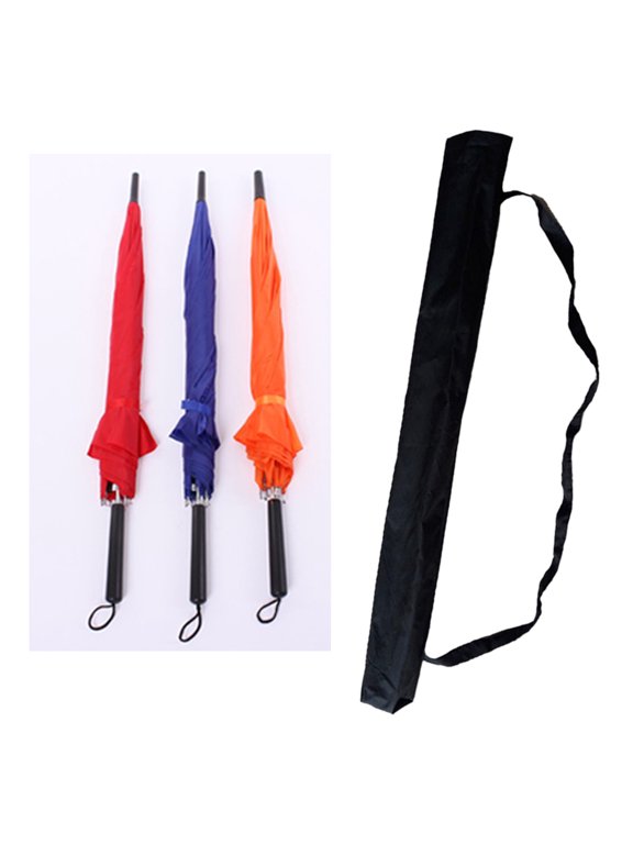 Foldable Umbrella Storage Bag Dustproof Waterproof Fabric Upside Down C-Handle Umbrella Storage Bag for Travel Black