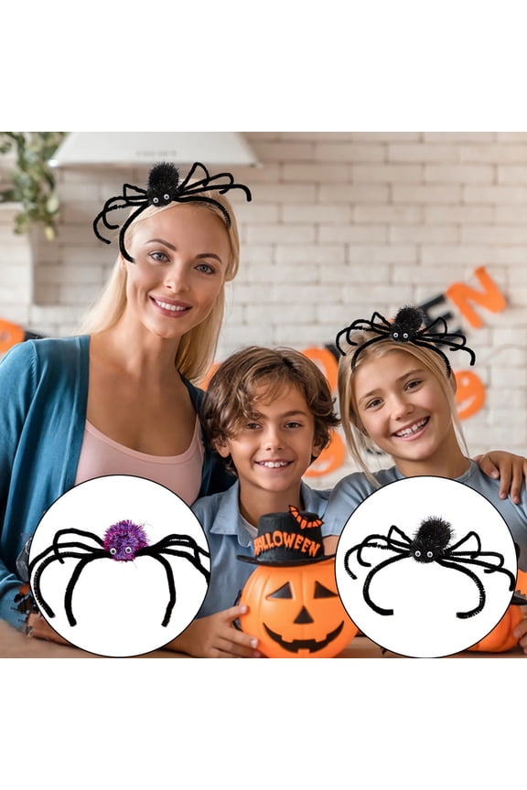 Halloween Bows Hair Clips Pumpkin Spider Hairpins Halloween Classic Horror Theme Black
