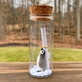 thumbnail image 1 of Opvise Handcrafted Glass Message Bottle with Miniature Penguin & Snowflakes - Personalized Keepsake Gift for Anniversary, Valentine's Day, Birthday, Mother’s Day Penguin, 1 of 7