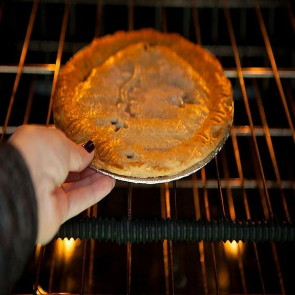 Opvise Heat Insulated Silicone Oven Shelf Rack Guard Clip Avoid Scald Bar Protector Black