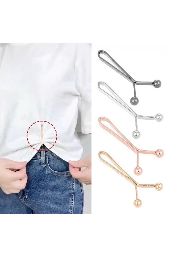 Heavy Duty Metal U-Shaped Fixing Clips for Women's Clothing, Adjustable Dress Clips for Secure Fit, Compact Fashion Accessories, Multi-Functional Garment Clips (12 Pack)