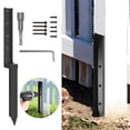 thumbnail image 1 of Opvise Heavy-Duty Steel Fence Post Repair Kit with 4.72-Inch Offset Design - No Concrete Needed, Enhanced Stability & Easy Installation for Wooden Fences, 1 of 8