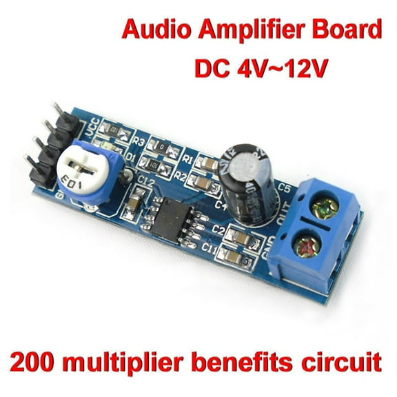 Opvise LM386 DC 4V-12V Mini Micro Audio Sound Frequency Amplifier Board Mono AMP Module