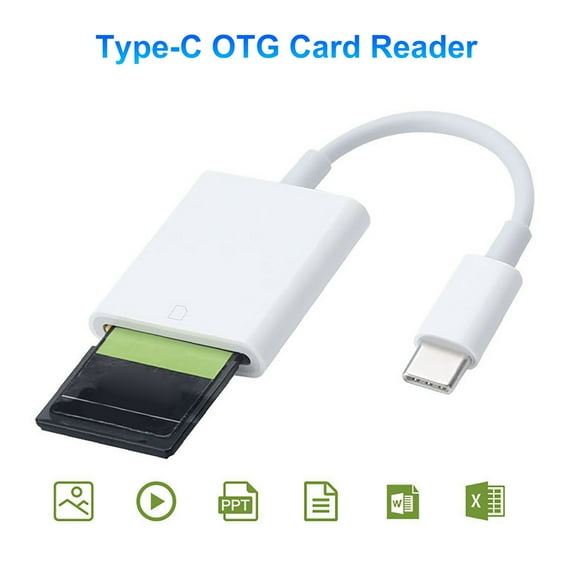 Opvise Memory Card Reader Quick Transmission Multifunctional Hot Swap Mobile Phone Type-C Micro-USB SD-Card Reader for Camera