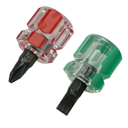 Opvise Mini Portable Precision Anti-slip Slotted/Cross-head Type Screwdriver Repair Tool