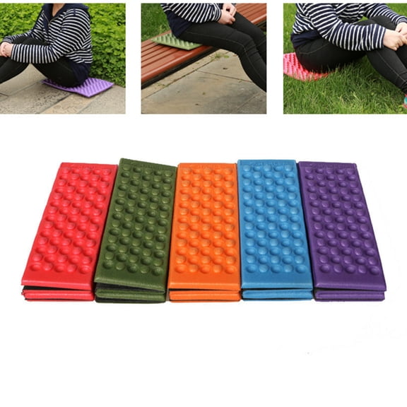 Opvise Outdoor Foldable Camping Hiking Beach Picnic XPE Seat Cushion Sitting Mat Pad Blue